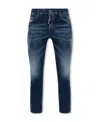 Dsquared2 Cropped Skinny Jeans In Blue