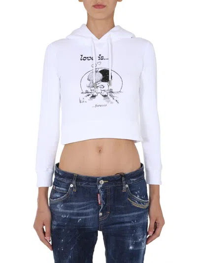 DSQUARED2 CROPPED SWEATSHIRT