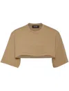 Dsquared2 Cropped T-shirt In 中性色
