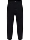 Dsquared2 Cropped Tailored Denim Trousers With Classic Five-pocket Design