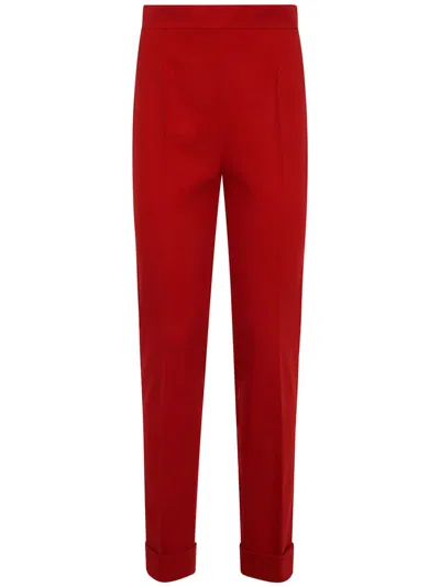 Dsquared2 Cropped Tailored Trousers In Red