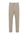 Dsquared2 Cropped Tapered Chinos In Nude