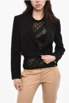 Dsquared2 Cropped Virgin Wool Blazer With 1-button