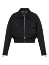 Dsquared2 Cropped Zip-front Jacket In Black