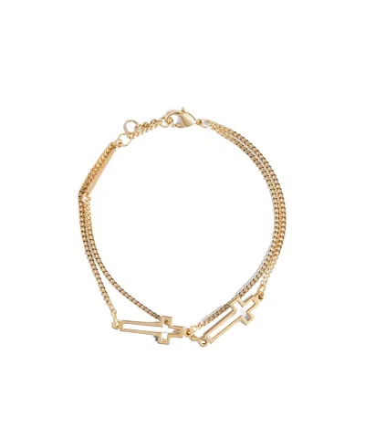 Dsquared2 Cross-charm Bracelet In Yellow