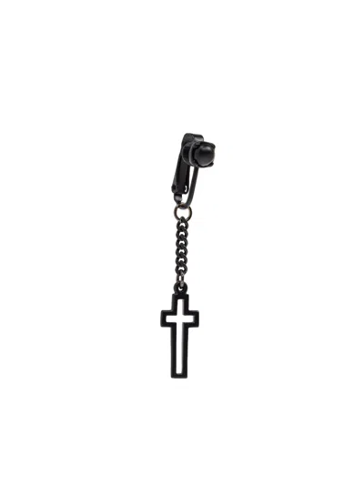 DSQUARED2 CROSS-CHARM DROP EARRING