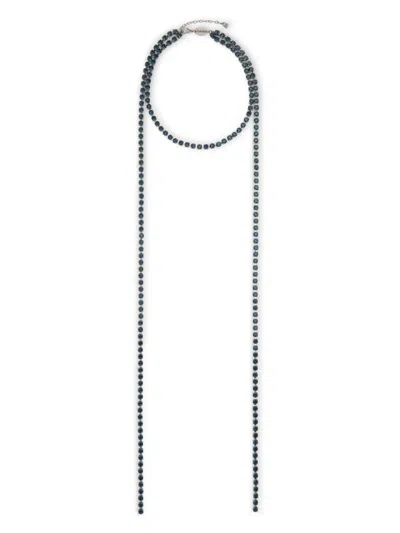 Dsquared2 Crystal-beaded Necklace In Silver