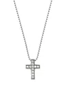 Dsquared2 Crystal Cross Necklace In Silver