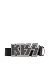 Dsquared2 X Kiss Embellished Buckled Belt In Black