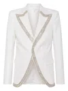 Dsquared2 Crystal-embellished Blazer In White