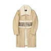 Dsquared2 Crystal Embellished Coat Women In Neutral