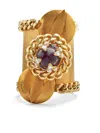 Dsquared2 Crystal-embellished Cuff Bracelet In 金色