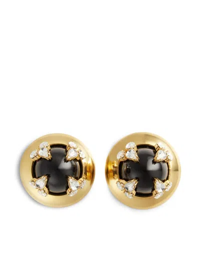 Dsquared2 Crystal-embellished Stud Earrings In Gold