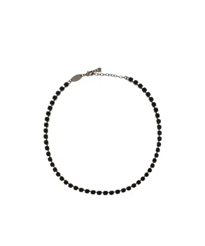 Dsquared2 Crystal Embellishment Necklace In Black