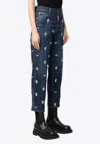 Dsquared2 Boston Crystal Flies Jeans In Indigo