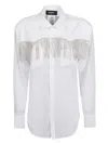 DSQUARED2 DSQUARED2 CRYSTAL FRINGED WESTERN SHIRT