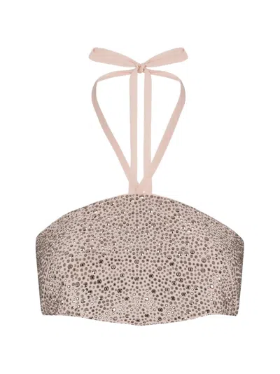 Dsquared2 Crystal-embellished Bandeau Top In Multi