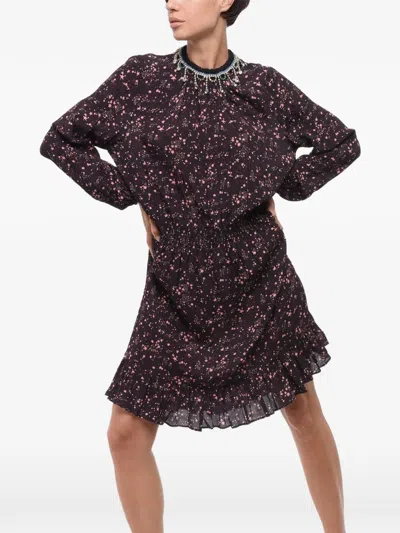 Dsquared2 Crystal-embellished Star-print Mini Dress In Multi