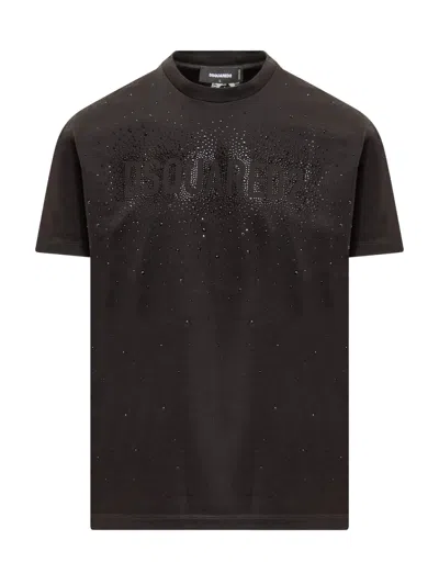 Dsquared2 Crystral Cool T-shirt In Black