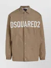 Dsquared2 Cuffed Jacket Front Pockets In Neutrals