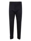 Dsquared2 Cuffed Trousers In Black