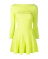 Dsquared2 Cut-out A-line Dress In Yellow