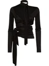 Dsquared2 Cut-out Blouse In Black