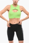 Dsquared2 Cut-out Icon Sport Bra In Green