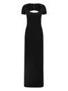 Dsquared2 Fitted Long Dress Round Neckline In Multi