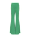 Dsquared2 Cut-out Mesh Detail Flared Trousers In Green