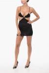 Dsquared2 Cut Out Mini Dress With Crossed Shoulder Straps