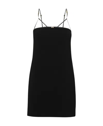 DSQUARED2 DSQUARED2 LOGO PLAQUE CUT-OUT STRAPPY MINI DRESS