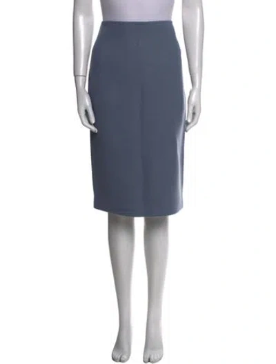 Pre-owned Dsquared2 Cutout Accent Knee-length Skirt In Blue