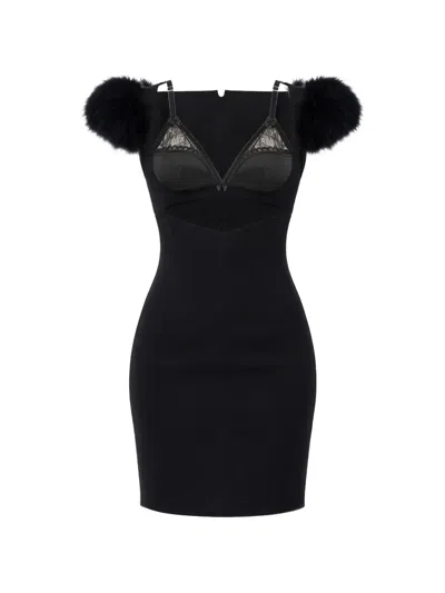 Dsquared2 Cut-out Mini Dress In Black