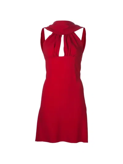 Dsquared2 Cut-out Mini Dress In Red