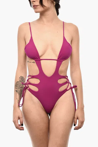Dsquared2 Cut-out One-piece Swimsuit In Pink