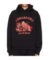 Dsquared2 D2 Cuzco Hoodie In Black