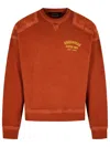 Dsquared2 'cypro' Earthenware Cotton Sweatshirt Men In Orange