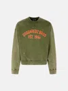 Dsquared2 'cypro' Green Cotton Sweatshirt In Green