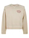 Dsquared2 Oversized Crewneck Sweatshirt With Unique Shoulder Patches In Neutral