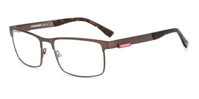 Dsquared2 D2 0006 Hgc Men's Glasses Brown Size 57 - Free Lenses - Blue Light Block Available