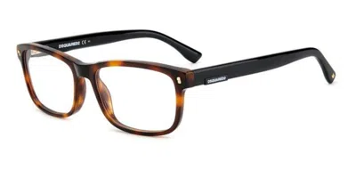 Dsquared2 D2 0009 Men's Glasses, Tortoiseshell, Size 56 In Brown