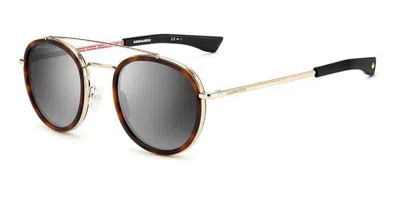 Dsquared2 D2 0011/s 05l/go Men's Sunglasses Tortoiseshell Size 51 In Brown