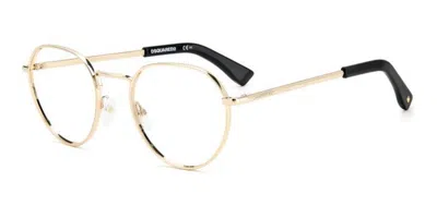Dsquared2 D2 0019 Men's Glasses, Gold, Size 50
