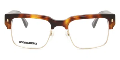 Dsquared2 D2 0020 Men's Glasses, Tortoiseshell, Size 51 In Brown