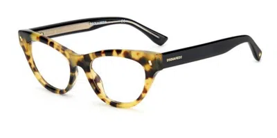 Dsquared2 D2 0026 Women's Glasses, Tortoiseshell, Size 49 In Brown