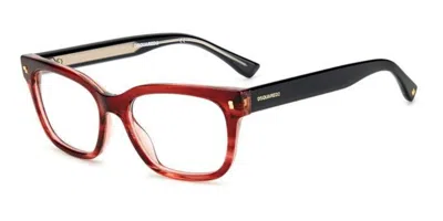 Dsquared2 D2 0027 Women's Glasses, Red, Size 52