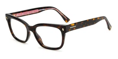 Dsquared2 D2 0027 Women's Glasses, Tortoiseshell, Size 52 In Brown