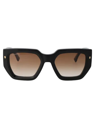 Dsquared2 Black Gold Acetate Sunglasses