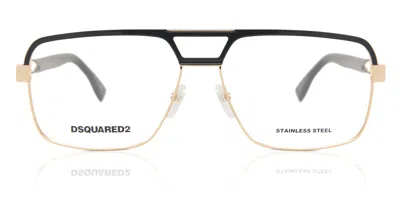 Dsquared2 D2 0034 2m2 Men's Glasses Gold Size 59 - Free Lenses - Blue Light Block Available In Black